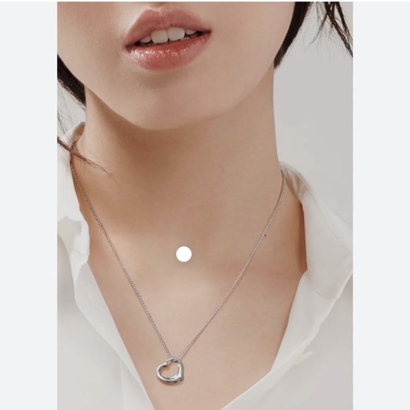 Tiffany & Co. Jewelry - Tiffany &co Elsa peretti opened heart 16 inch chain